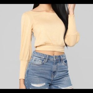 Fashion Nova Mustard Top